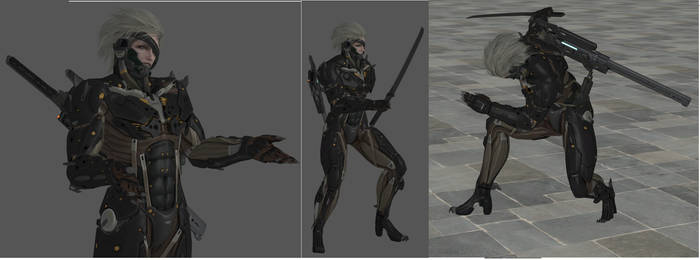 Raiden poses 