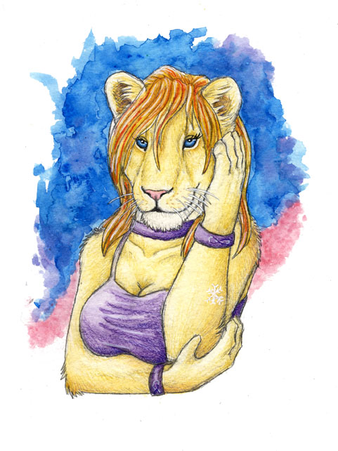 Snow the Lioness - commish