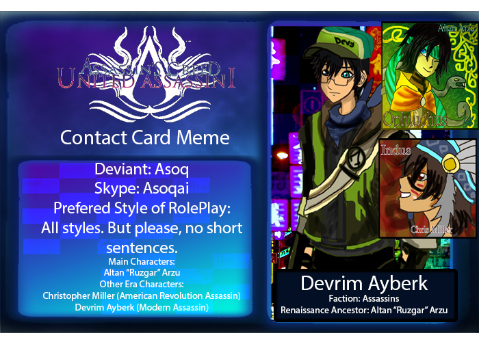 UA: My Contact Card Meme