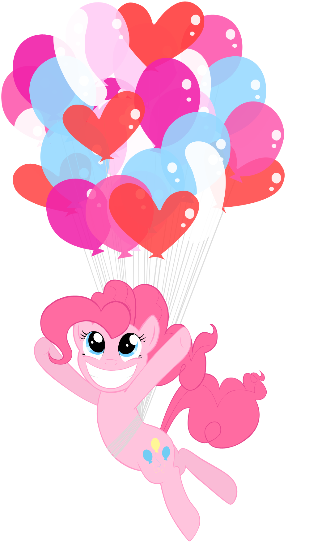 Pinkie Pie Balloons Vector