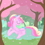 Pegasus Cadance in a Cherry Orchard