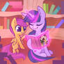 Scootaloo and Twilight Sparkle