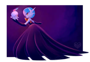 Litwick and Shiny Mega Gardevoir