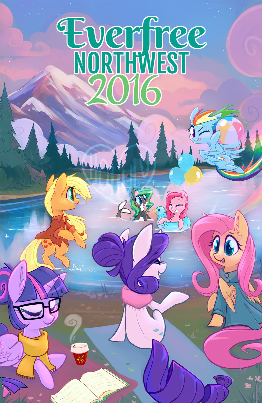 Everfree Northwest 2016 Official MLP Comic Art by Hollulu