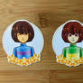 Undertale: Frisk and Chara Stickers