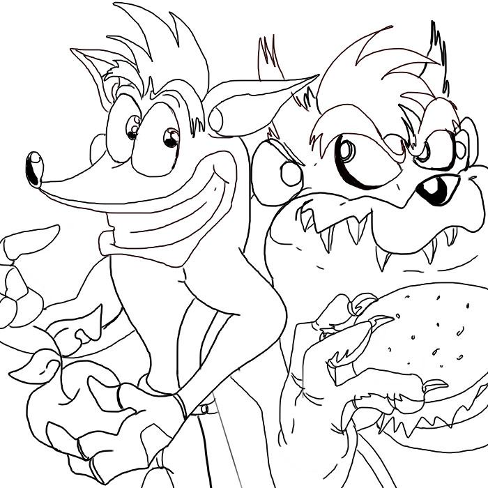 CRASH AND TAZ WIP