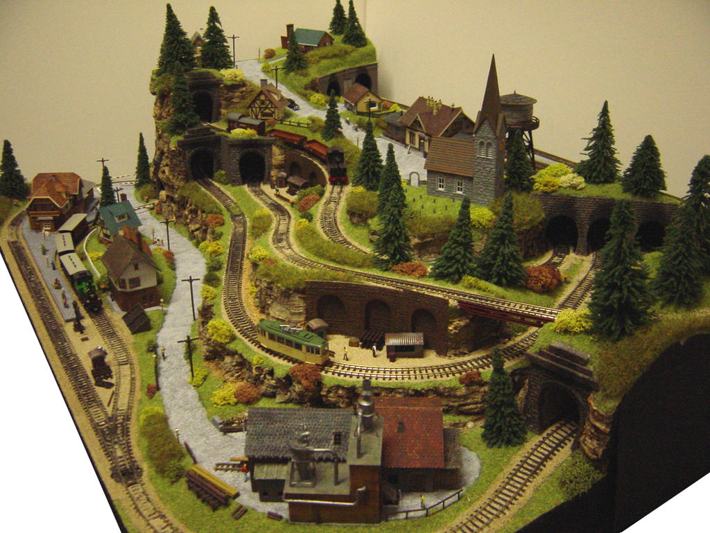N-gauge layout - The Rabbit Warren 02 by Dirgriz on DeviantArt