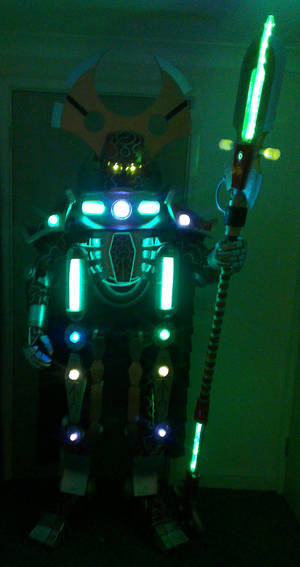 40K Necron Overlord - Finished and lighting up