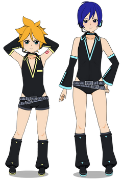 VOCALOID KAITO and Len Punkish Kisekae + Export