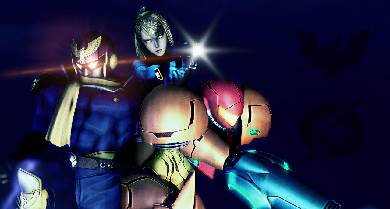 Bounty Hunters: Samus Aran and Captain Falcon