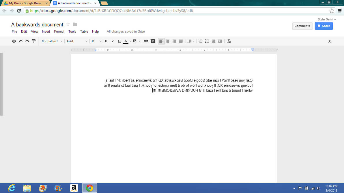 Backwards Google Docs by Ratchetpower2 on DeviantArt