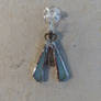 Stained glass key insect window hanger