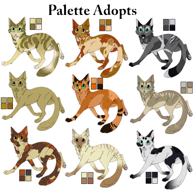 -Adopts- Palatte Adoptables - Designs uploaded