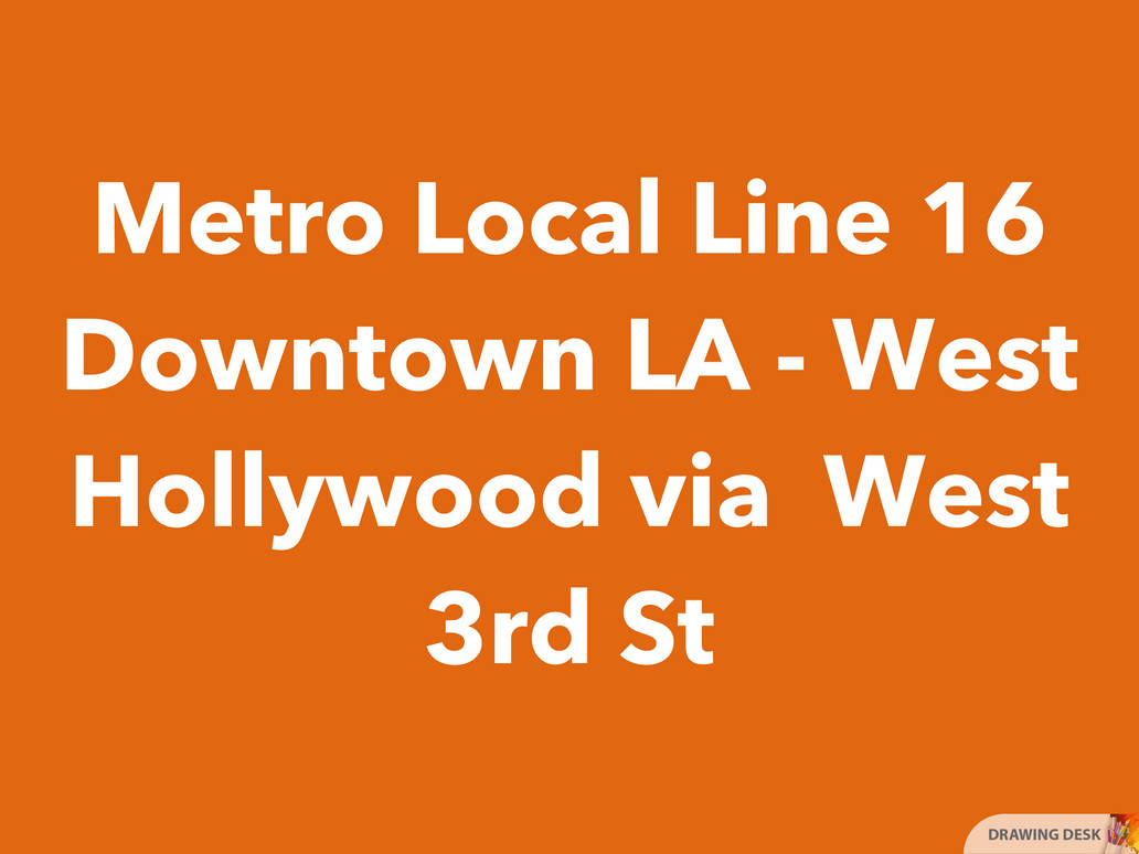 Metro Local Line 16 by RGBMetro on DeviantArt