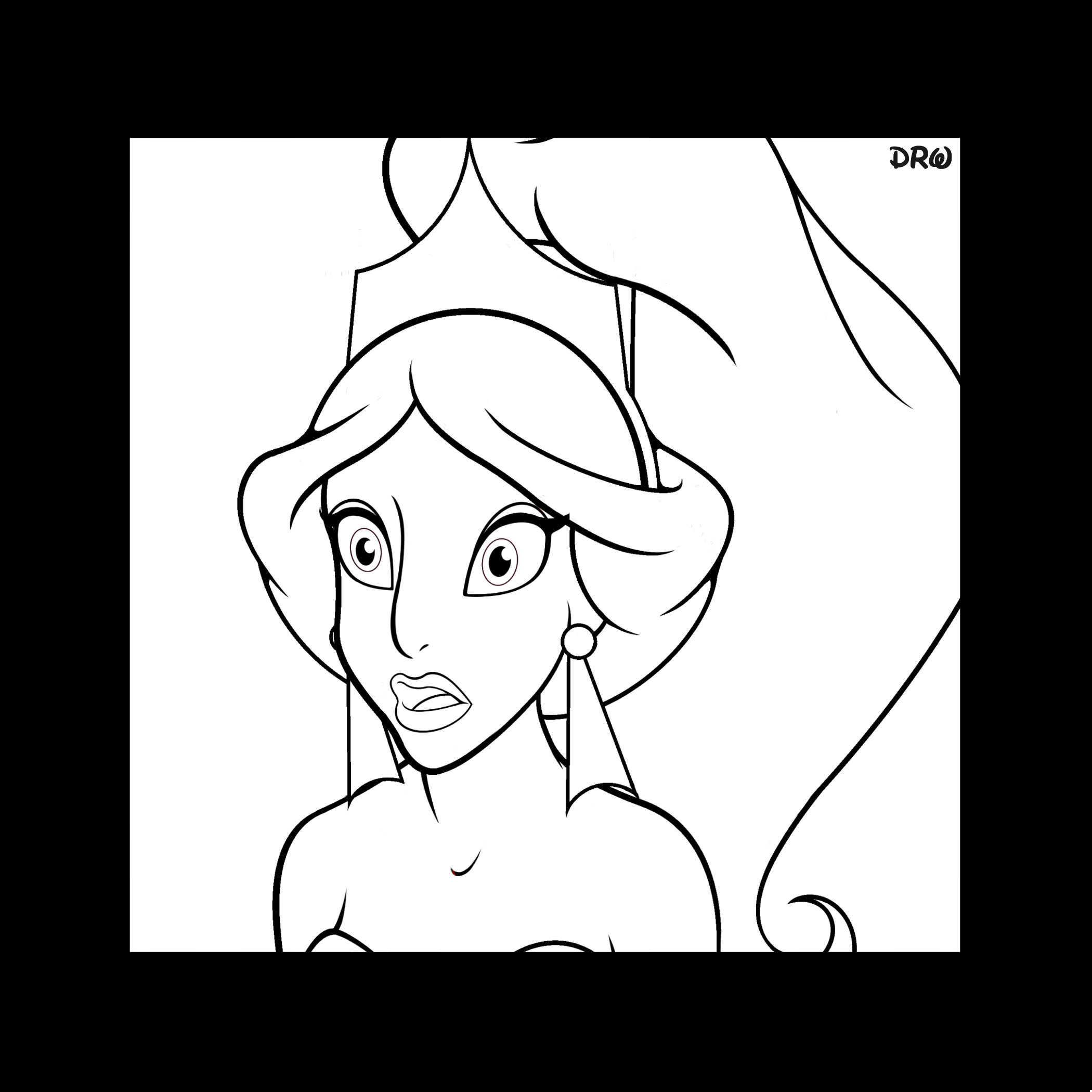 Coloring Page   Slave Jasmine by DisneyRebelWorks on DeviantArt
