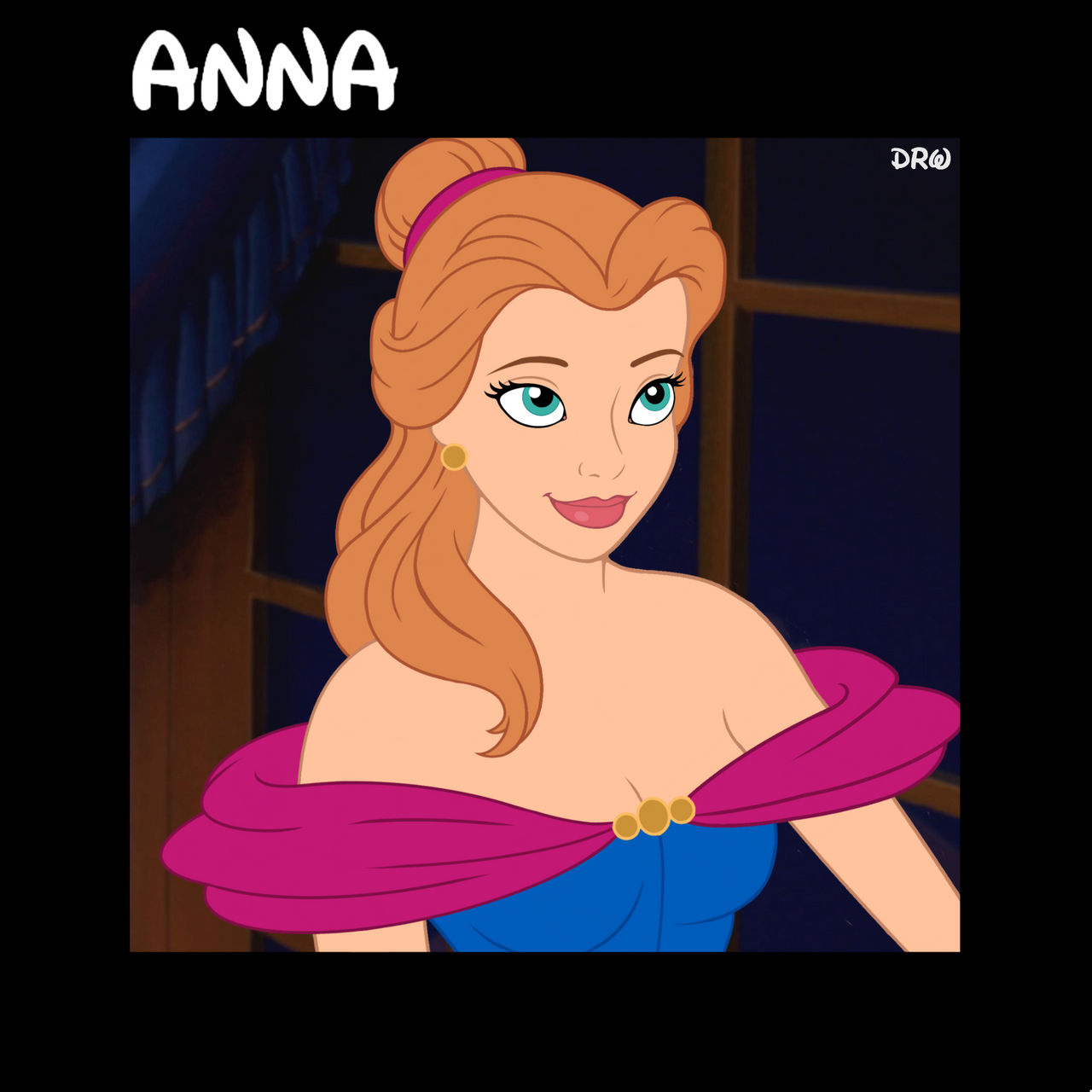 Anna Animation Colour Disney Recolor - Anna by DisneyRebelWorks on DeviantArt