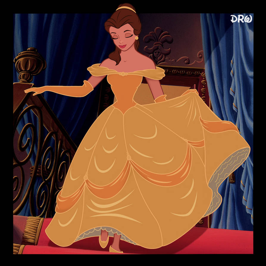 Golden Ballgown Belle - Update by DisneyRebelWorks on DeviantArt
