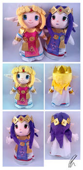 Princess Zelda and Hilda Plushies