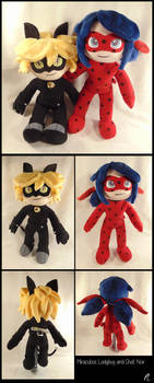 Ladybug and Chat Noir Plushies