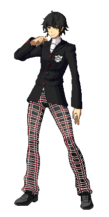 [Pixel] Persona 5 Protagonist (P4A Style) by TodorokiNoeru on DeviantArt