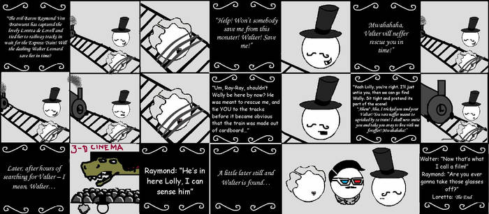 Silent Movie Cartoon strip1