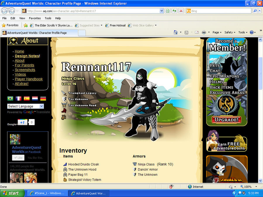 My AQW character page by Dovahkiin117 on DeviantArt