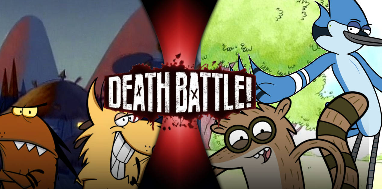 Norbert and Daggett vs Mordecai and Rigby by dfgyuuuiii on DeviantArt