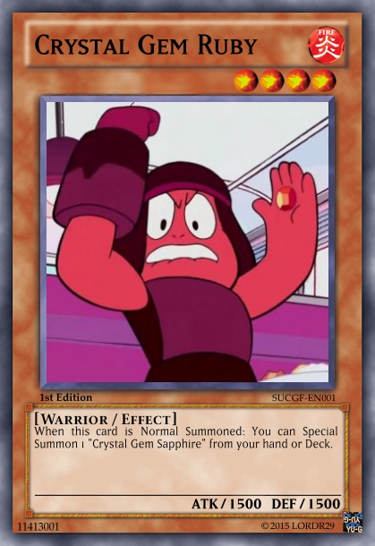 Ruby (Steven Universe) Yu-Gi-Oh! Card