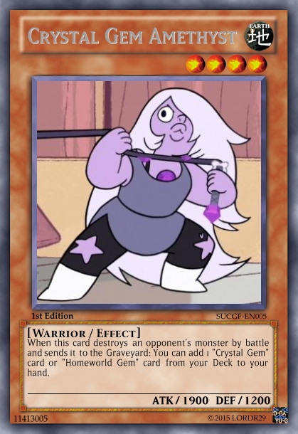 Amethyst (Steven Universe) Yu-Gi-Oh! Card