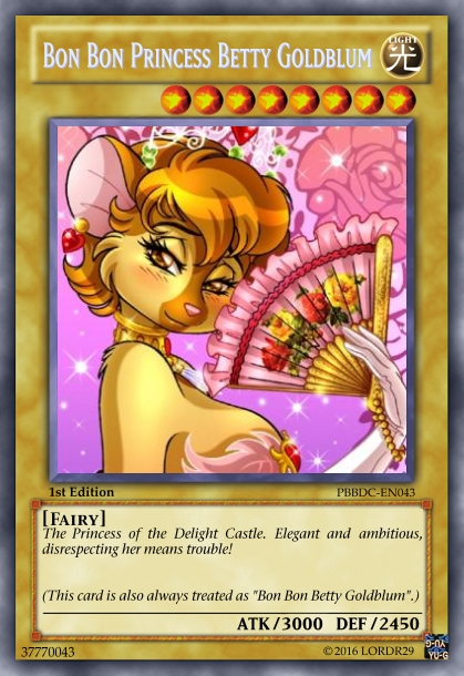 Princess Betty (Pleasure Bon Bon) Yu-Gi-Oh! Card