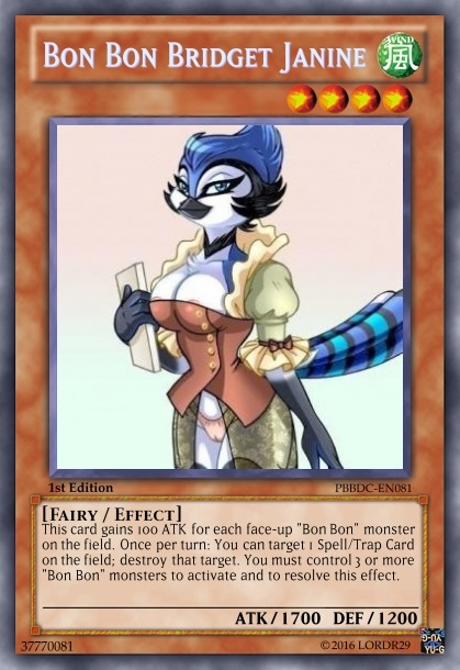 Bridget Janine (Pleasure Bon Bon) Yu-Gi-Oh! Card