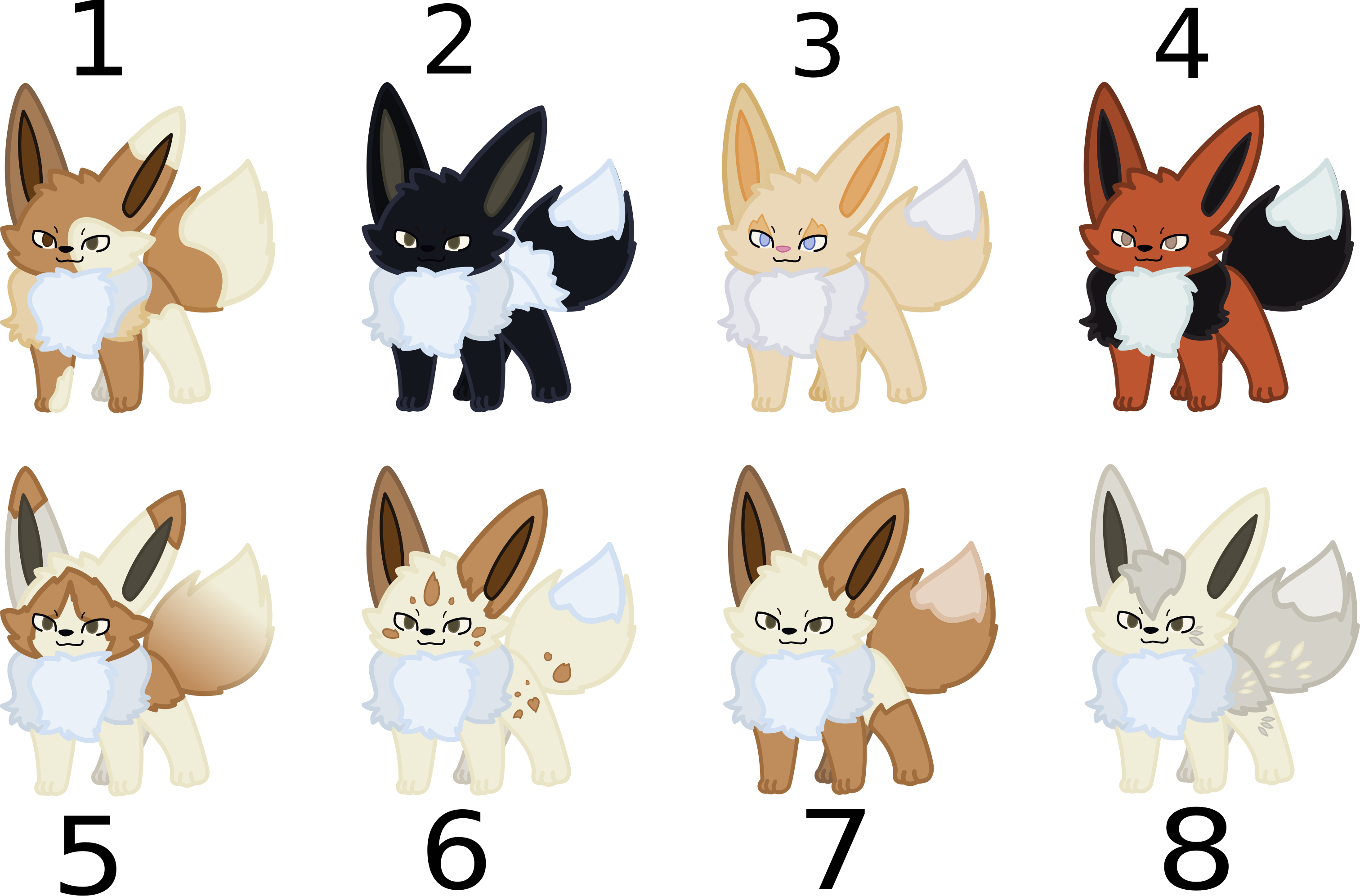 The ideal way Eevee should be evolved (OC) : r/pokemon