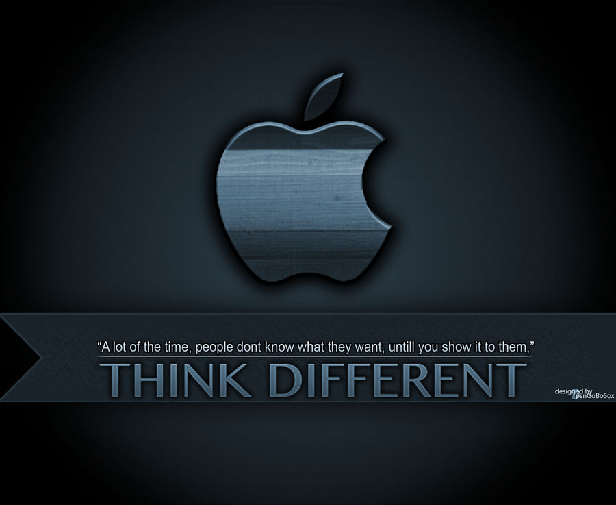 Apple Think Different Costom Wallpaper By Psngobosox On Deviantart