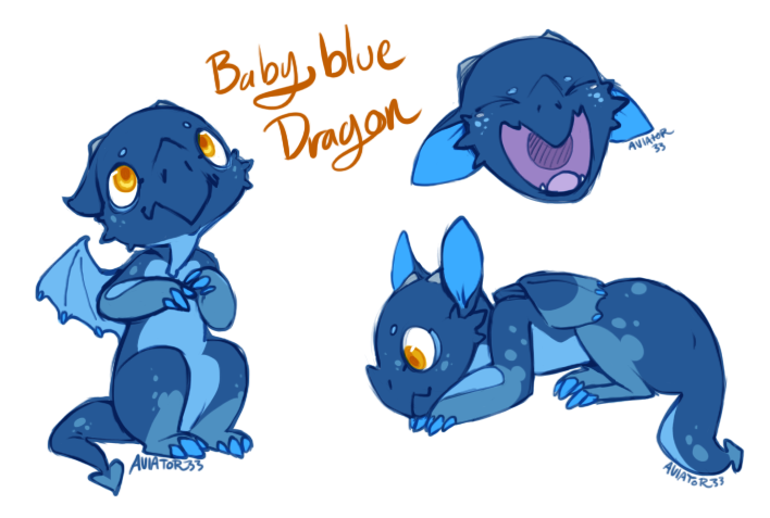 Baby Blue Dragon