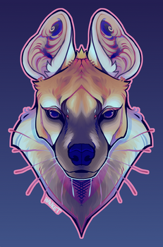 Hyena Sticker Idea
