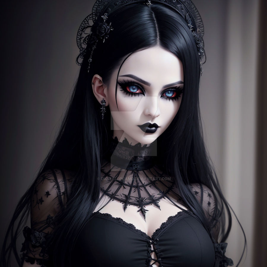 Cute goth girl by DigitalDreamD on DeviantArt