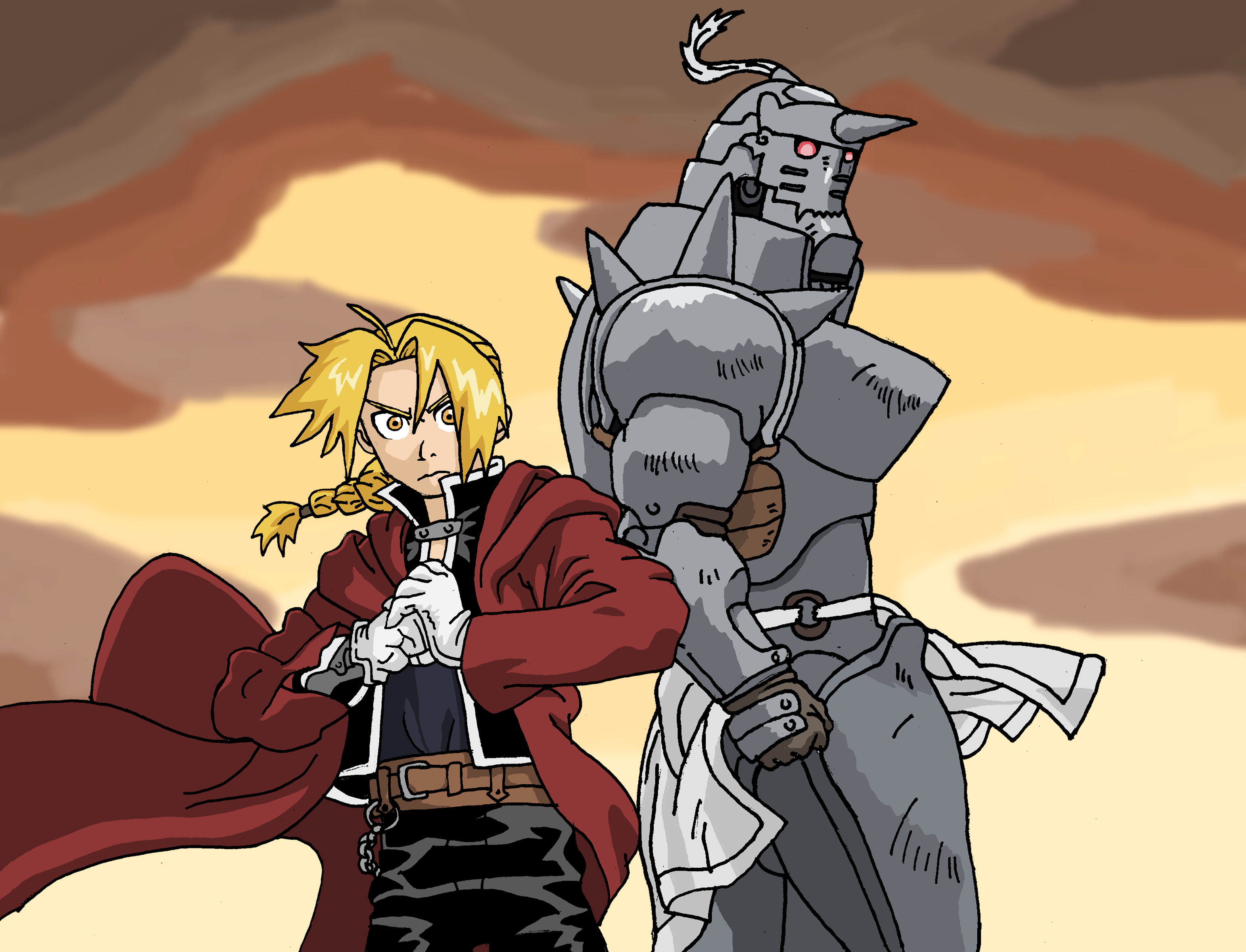 Fullmetal Alchemist Brotherhood - Elric Brothers