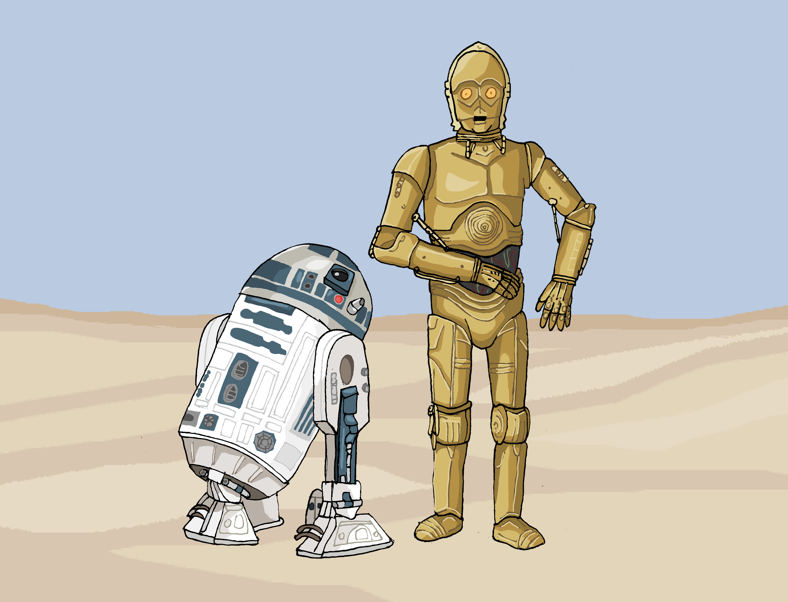 Star Wars - C3PO and R2D2