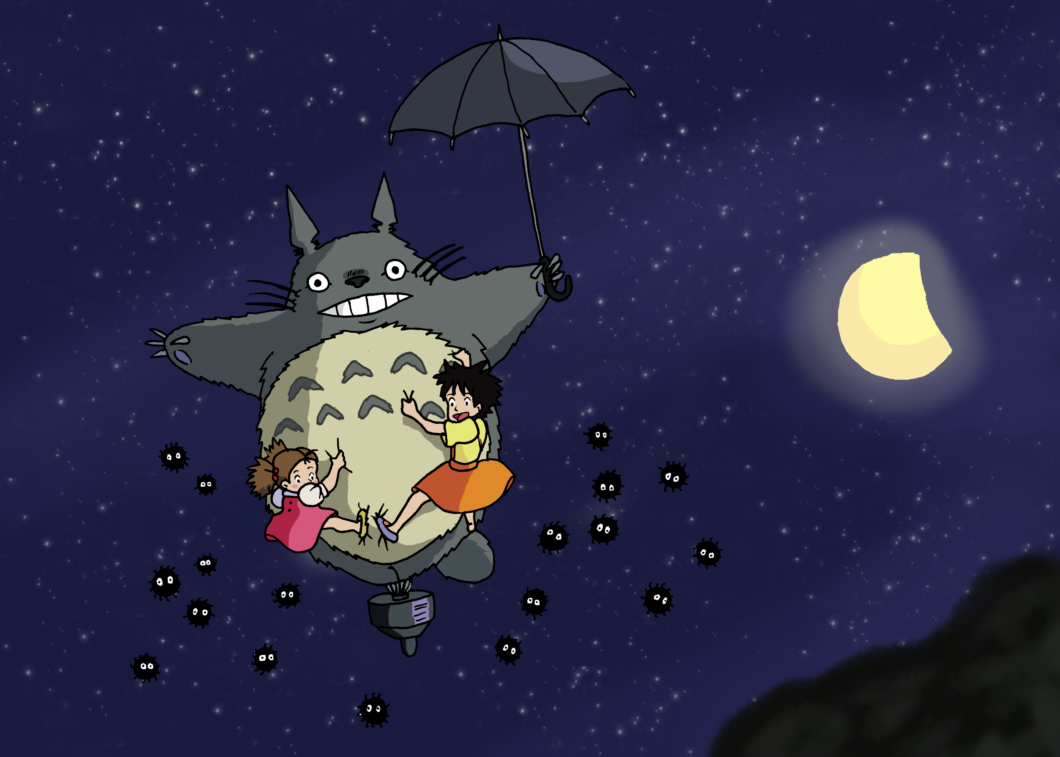 Totoro Sweet Dreams By Juggernaut Art On Deviantart