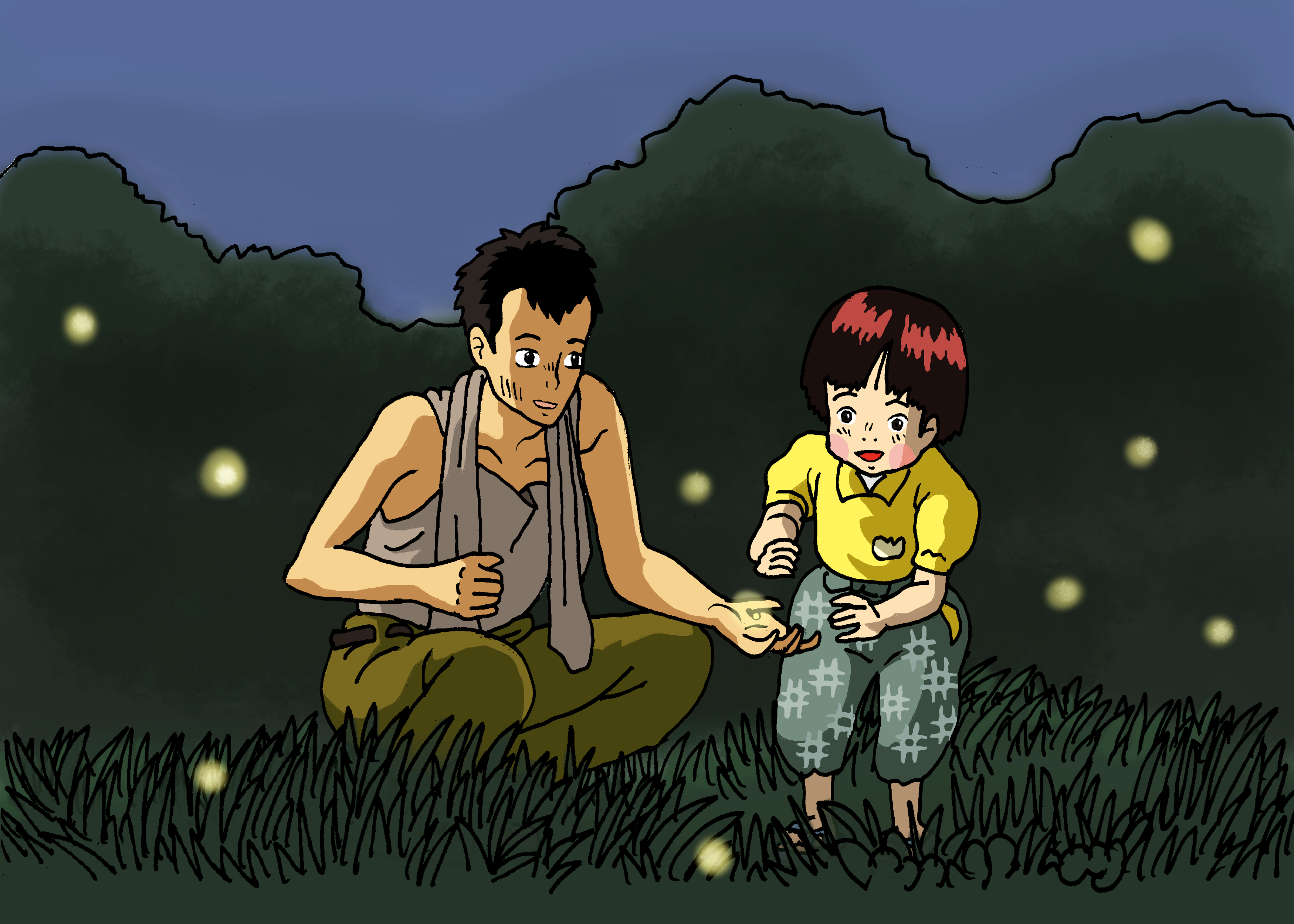Hotaru no Haka (Grave of the Fireflies) by ncillustration on DeviantArt