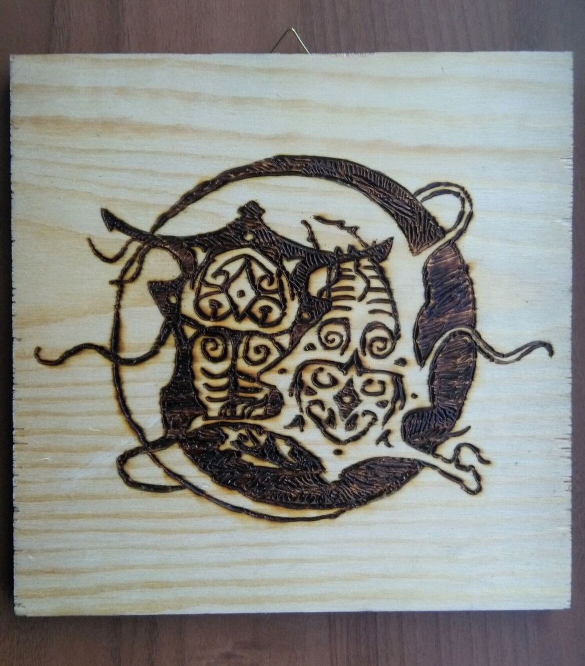 Vaatu and Raava - Pyrography