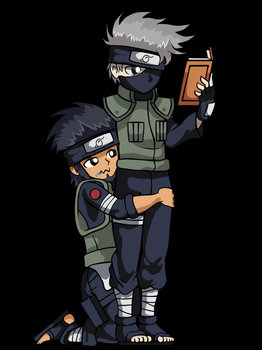 Request: Chibi Kakashi and Asuma