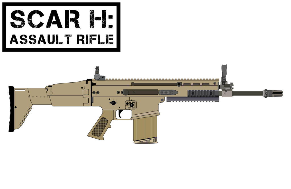 Scar Rifle Paper SCAR H Assault Rifle by TheLegitConMan on DeviantArt