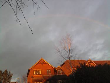 under the rainbow to my house