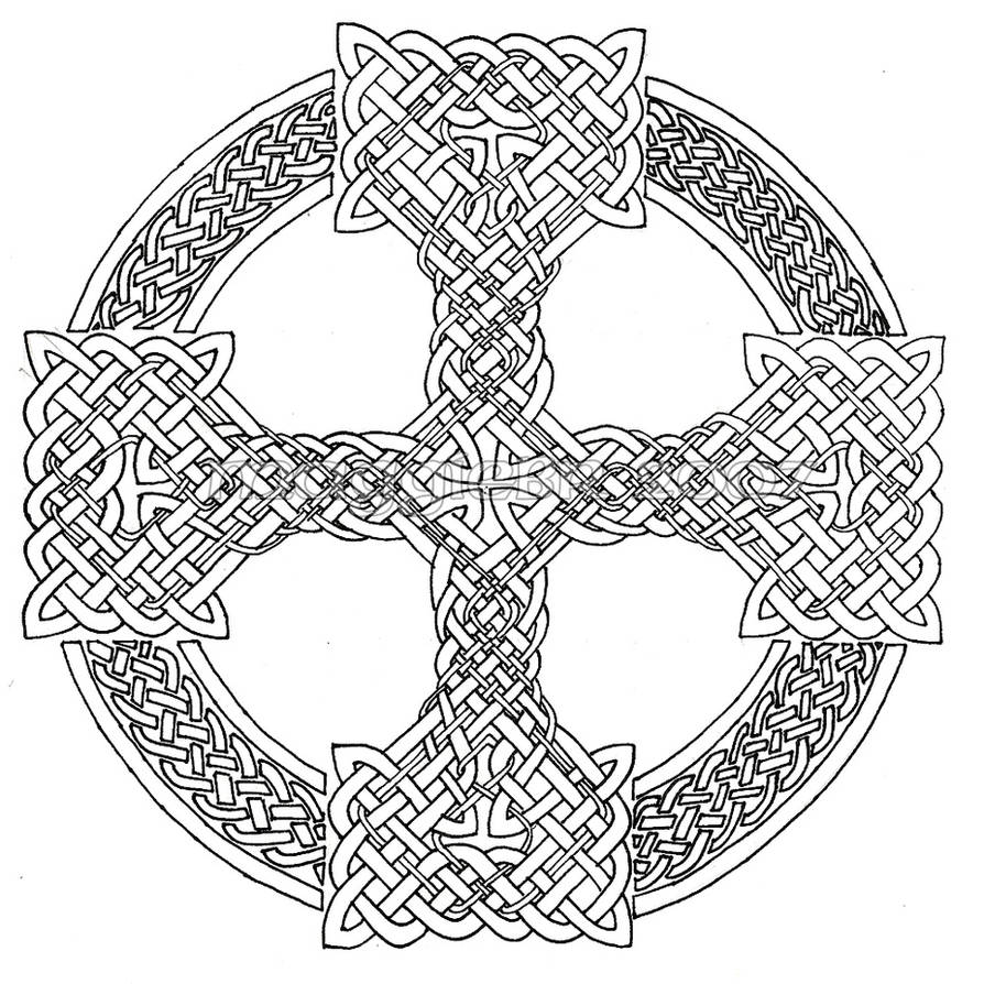 Celtic Cross lineart