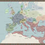 Map of the Roman World AD 542