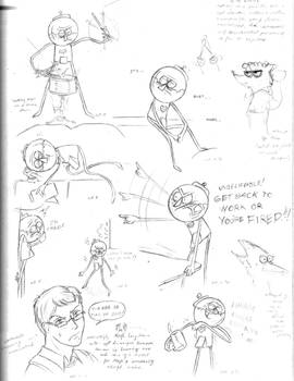 Regular Show - Benson sketches