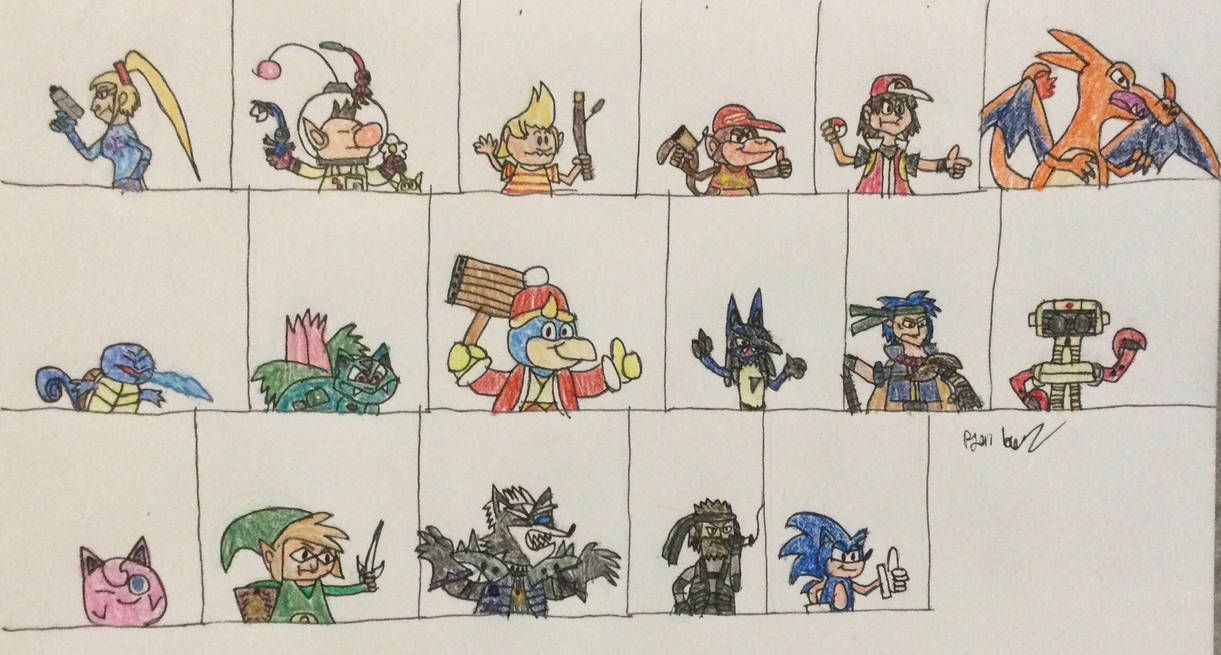 Super Smash Bros Brawl Roster part 2 by FirstBuster1999 on DeviantArt