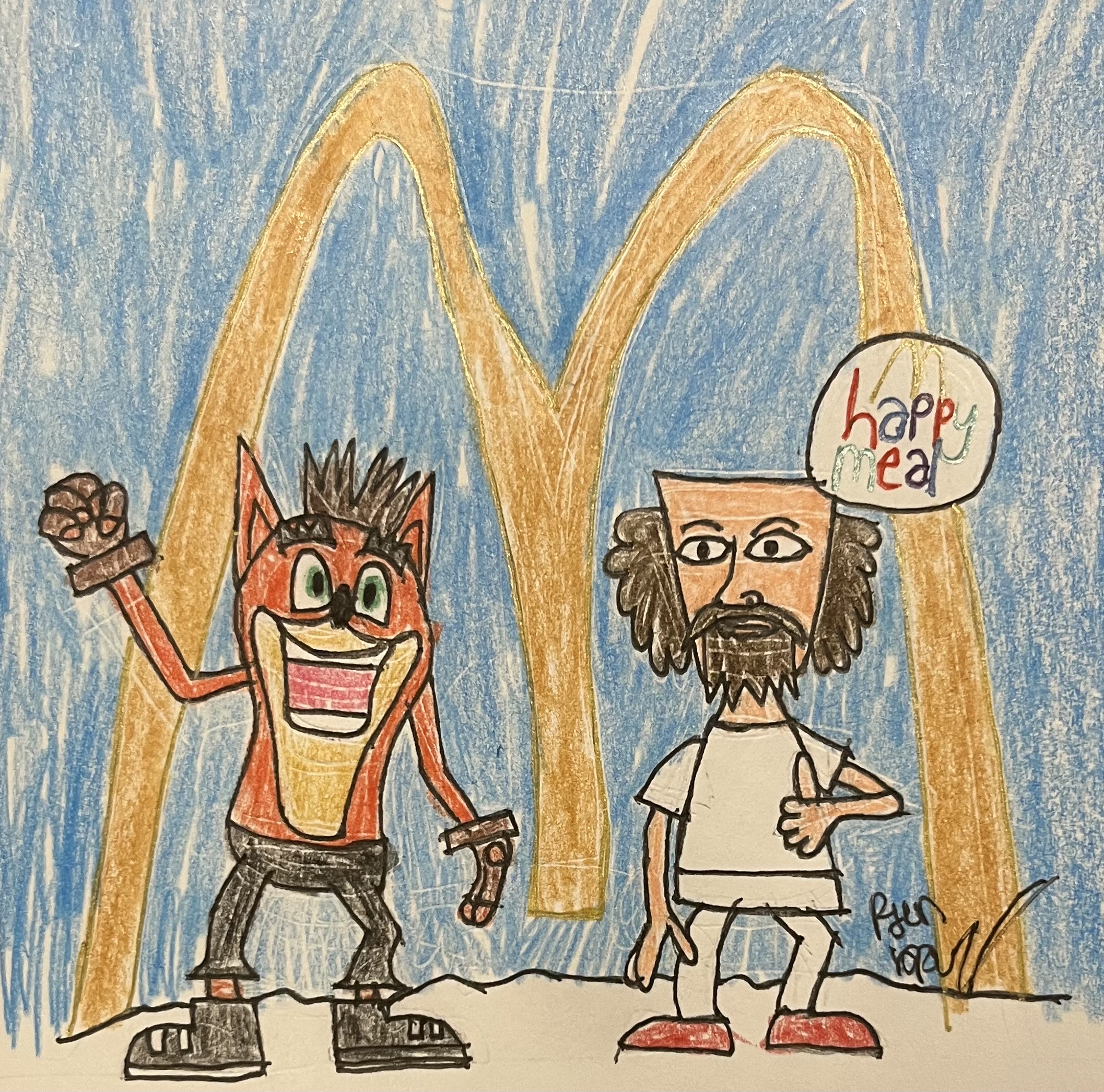 Crash Bandicoot McDonalds by FirstBuster1999 on DeviantArt