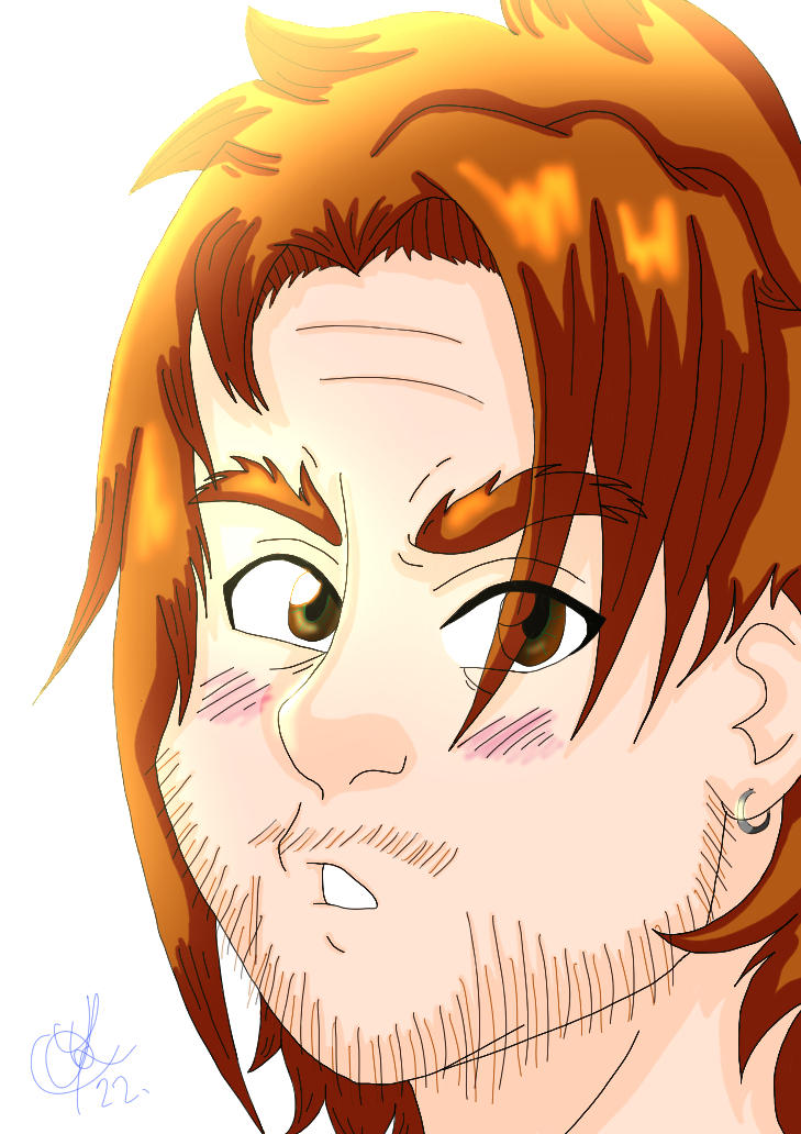 OC Grumpy Protagonist by InkAndSmudge on DeviantArt